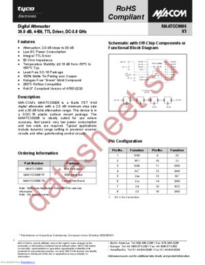 MAATCC0006 datasheet  