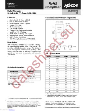 MAATCC0012 datasheet  