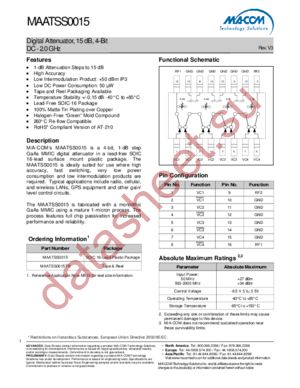 MAATSS0015TR datasheet  