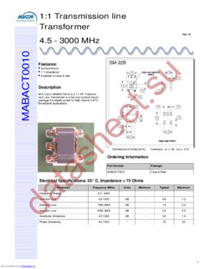 MABACT0010 datasheet  