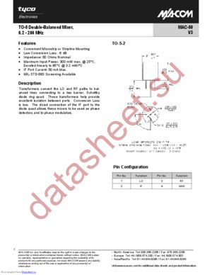 MAC-50PIN datasheet  