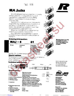 MAJ-501 datasheet  