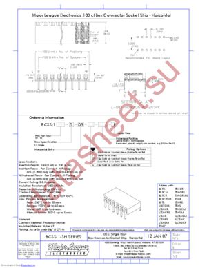 BCSS-140-S-08-GT-LF datasheet  