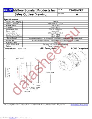 ZA028MDCT datasheet  