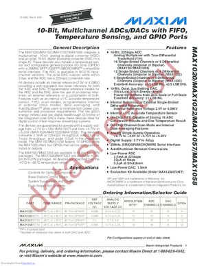 MAX1057EVKIT datasheet  