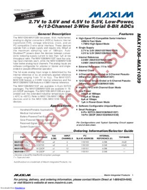 MAX1038LAEEE datasheet  