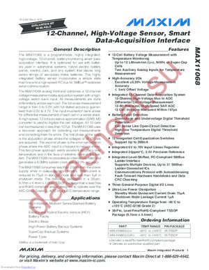 MAX11068GUU+ datasheet  