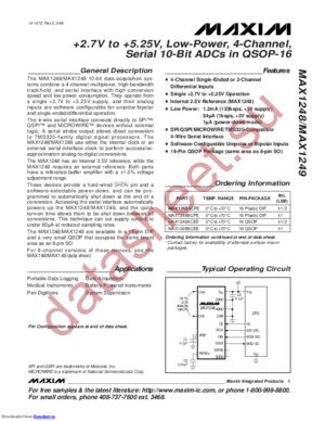 MAX1249BMJE datasheet  