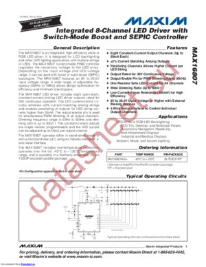 MAX16807AUI+ datasheet  