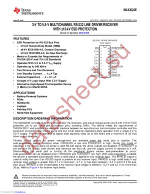 MAX3223EIDBRG4 datasheet  