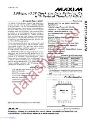 MAX3877EHJ-T datasheet  