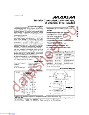 MAX395C/W-T datasheet  