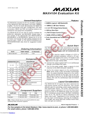 MAX4304ESA+ datasheet  