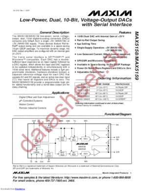 MAX5158EEET datasheet  