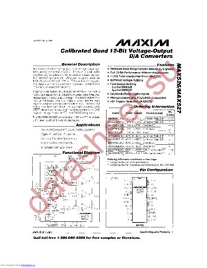 MAX527DMYG-883B datasheet  
