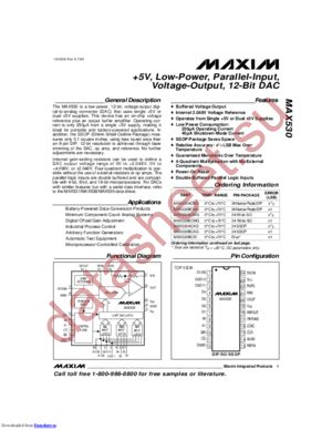 MAX530ACAGT datasheet  