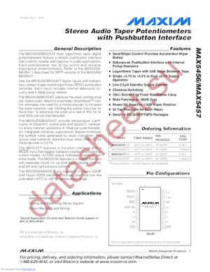 MAX5456EEET datasheet  