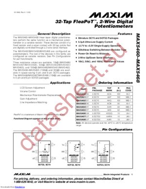 MAX5468EUTT datasheet  