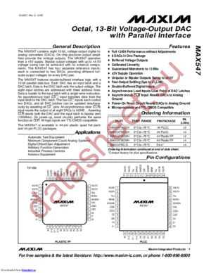 MAX547BCQHTD datasheet  