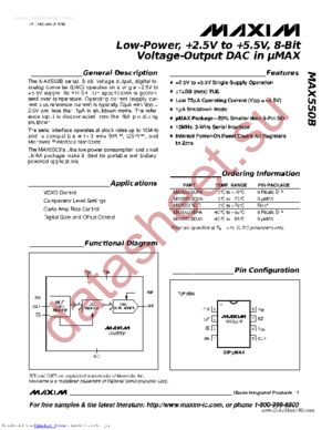 MAX550BC datasheet  