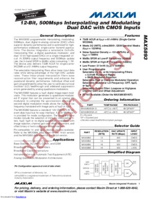 MAX5893 datasheet  