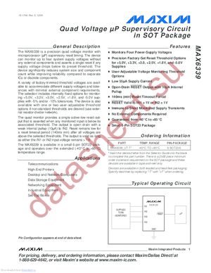 MAX6339OUT+T datasheet  