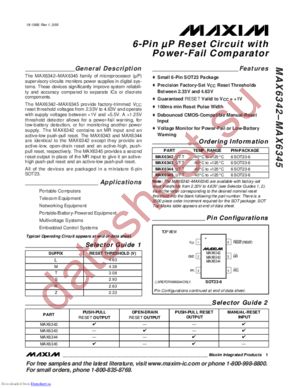 MAX6342RUT-T datasheet  