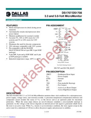 DS1707R datasheet  