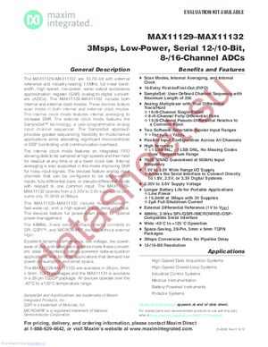 MAX11130ATI+ datasheet  