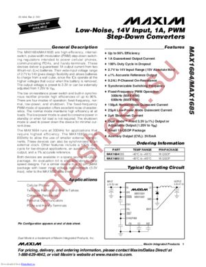 MAX1685EEE+ datasheet  