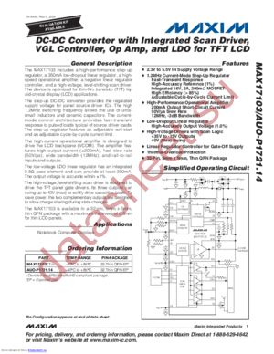 AUO-P1721.14 datasheet  