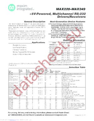 MAX232ESE+T datasheet  