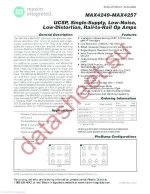 MAX4254ESD+T datasheet  