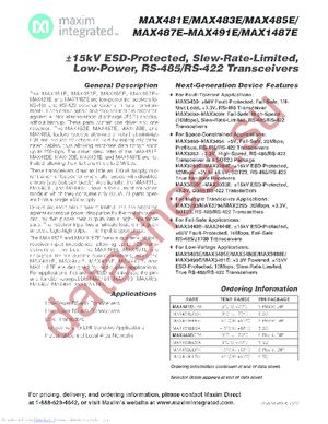 MAX481EESA/GH9 datasheet  