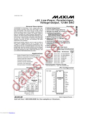 MAX530A datasheet  