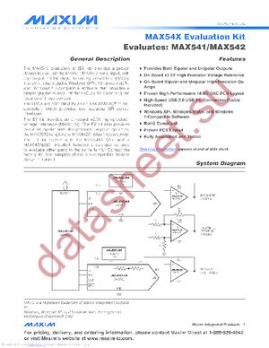 MAX54XEVKIT# datasheet  