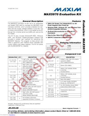 MAX5970EVKIT+ datasheet  