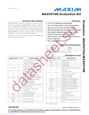 MAX5976BEVKIT+ datasheet  
