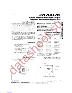 MAX633ACJA datasheet  