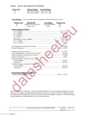 MX7226TE/883B datasheet  