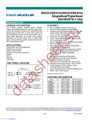 DS3252N datasheet  