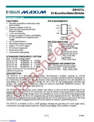 DS1077LZ-40T-R datasheet  