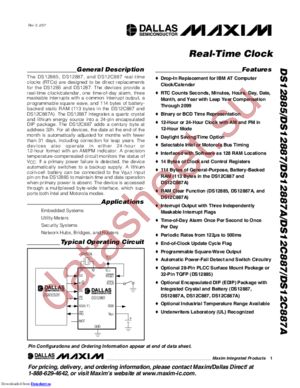 DS12885QN+T datasheet  