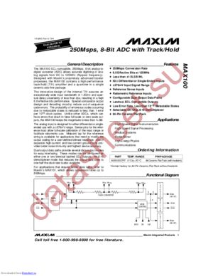 MAX100CFR1 datasheet  