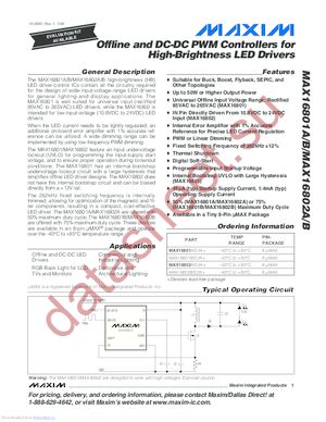 MAX16802AEUAT datasheet  