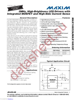 MAX16832A datasheet  