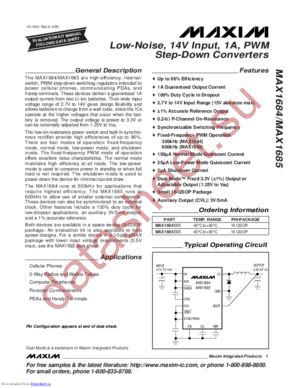 MAX1684EEE+ datasheet  