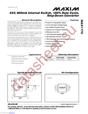 MAX1776EUA+ datasheet  