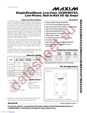 MAX4322ESAT datasheet  