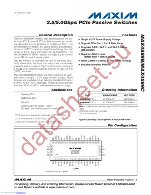 MAX4889B datasheet  